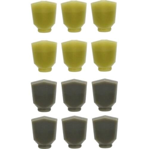 Set of 6 Plastic Wood Guitars Tuning Pegs Machine Heads Handle Knobs Caps Buttons DIY