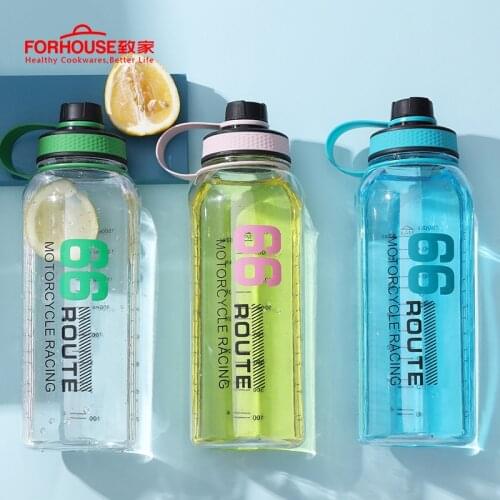 1500ml Outdoor Water Bottle Sports Bottles Leak Proof School With Lid Hiking Camping Plastic BPA Free Free Shipping