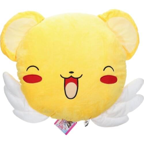 35*44cm Japan Anime Plush Pillow Stuffed animal Card Captor Sakura Kero White Wings Cartoon Plush Soft Kawaii Kids Gift Toys New