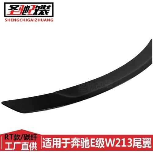 Suitable For Fitting the Mercedes Benz E-class W213 Four Door Refitted Rt Type Carbon Fiber Rear Wing Without