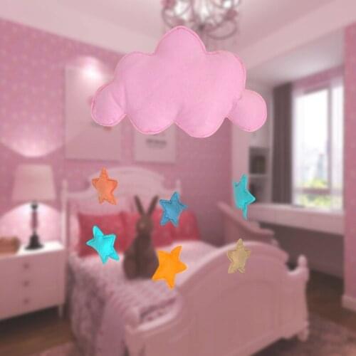 Nordic style felt cloud raindrop pendant wall hanging jewelry kids room decoration baby tent nursery decoration photo props