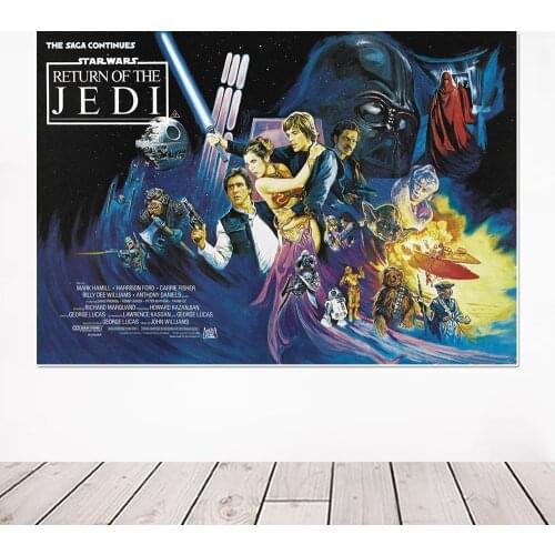 Disney Star Wars Return Of The Jedi Movie Poster And Print Empire Strikes Back Canvas Painting Wall Art Living Room Home Decor