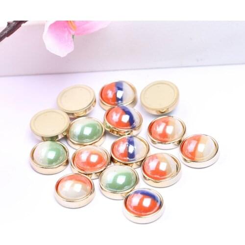 Reidgaller 50pcs flatback round dome glitter resin cabochon 12mm for earrings jewelry making diy embellishment accessories