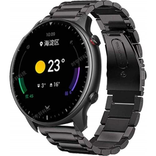 Stainless Steel Strap For Amazfit GTR 2 2E Watch Band For Xiaomi Huami Amazfit GTR 47 Stratos 3 Bracelet 22mm Replace Wristband