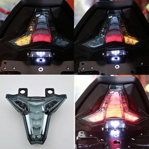 Motorcycle Tail Light LED Integrated Signal Brake Light Turn Signal Indicator for Kawasaki Z1000 2014-2018 Ninja 400 250