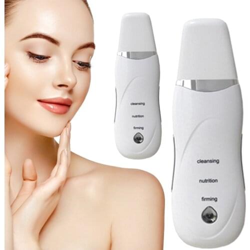 Ultrasonic Skin Scrubber Cavitation Peeling Vibration Cleanser Ion Exfoliating Dark Spots Pores Wrinklesface-lift Facialmassager