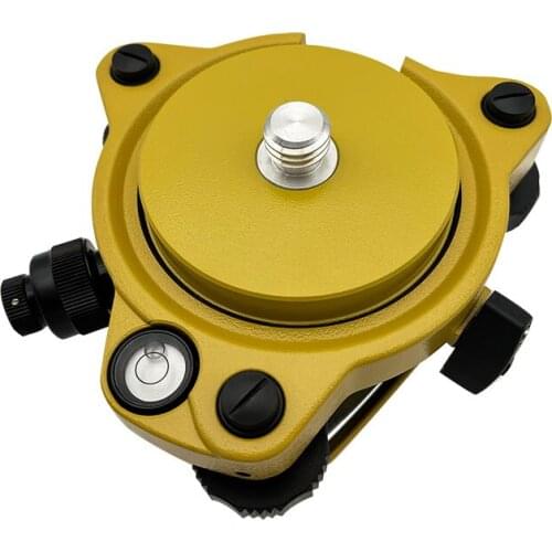 HIGH QUALITY YELLOW TRIBRACH WITH OPTICAL PLUMMET + FIXED ADAPTER WITH 5/8X11 THREAD TRIBRACH FOR TOTAL STATION GPS GNSS TRIMBLE