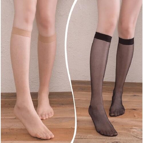 Awaytr Women Summer Sexy Black Nude Nylon Stockings Cheap Short Stockings Long Stocking Hot Sale Thin
