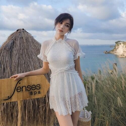 Women Bathing Suit Swimsuit 2021 One Piece Push Up Swimwear Wholes Rong Ins New Korea Hot Female Print Polyester Sierra Surfer