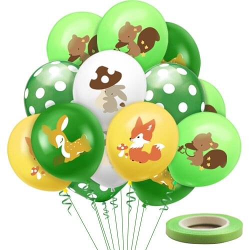 12 inch Jungle Party theme latex balloon Animal Forest Theme party wedding celebration layout decoration supplies