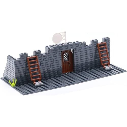 2021 World War 2 WW2 Army Military Soldier City Police SWAT Battlefield Border Wall Model Building Blocks Bricks Kids Toys