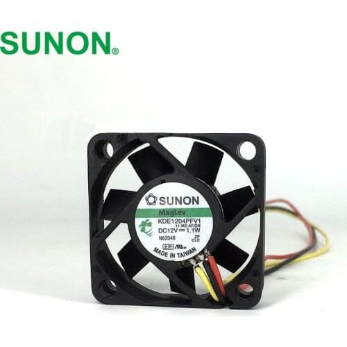 2pcs maglev cooling fans KDE1204PFV1 4010 40mm DC 12V 1.1W 3 wire fan switch