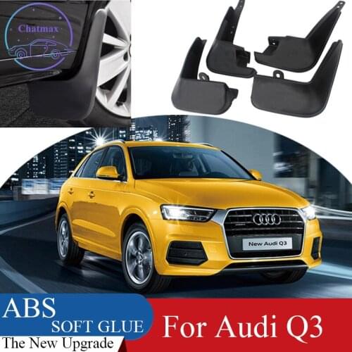 4pcs ABS Front & Rear Fender Protector For Audi Q3/Sport 2013-2019 Car Mud Flaps Splash Guard Mudguard Mudflaps