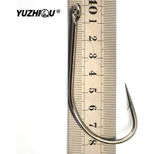 5pcs/Big hook Ship hook High Carbon Stainless Steel Barbed Carp Fishing Hooks Anchor hook Fishing Hook (Size:#40)
