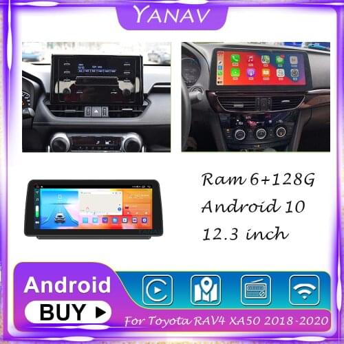 2 Din Android Car Radio Built in carplay For Toyota RAV4 XA50 2018-2020 Auto Stereo Multimedia Video GPS Navigation MP3 Player