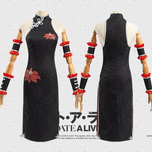 DATE A LIVE Tokisaki Kurumi Cheongsam Dress Outfit Anime Cosplay Costumes