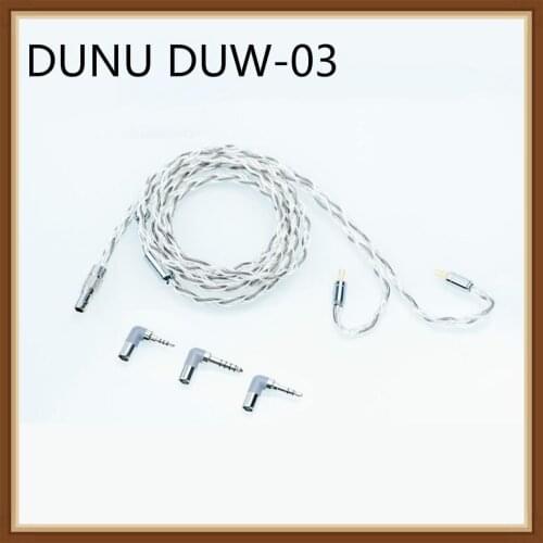 DUNU DUW-03 High-Purity Silver-Plated OCC Copper Litz Wire Hifi Updated Cable Cord T8IE T9IE SA6 ZEN MMCX/0.78mm Connector