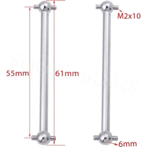 HSP 02003 Front Dog Bone Shaft 61mm 2P Dogbone For 1/10 RC Buggy Truck Hobby Baja On-Road Racing Car