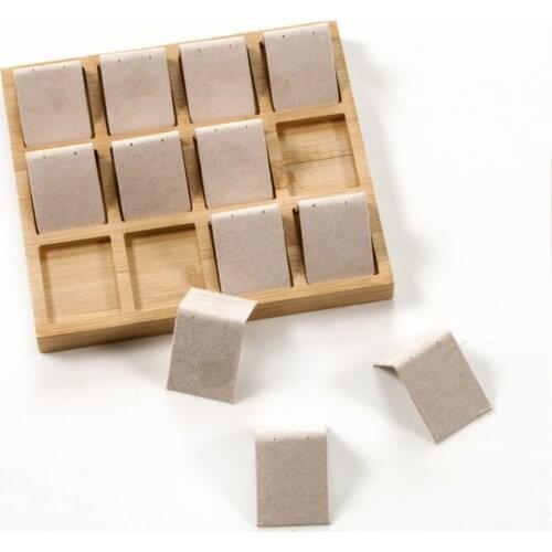 2021 Wooden Beads Ring Earring Collection Case Beads Organizer Necklace Storage Jewelry Tray Set Box Jewelry Gift Box