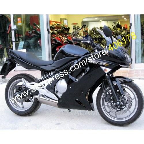 Motofairing Fairings Kit For Kawasaki ER-6F 2006-2008 Black Silver Ninja 650 Motorcycle Fairings