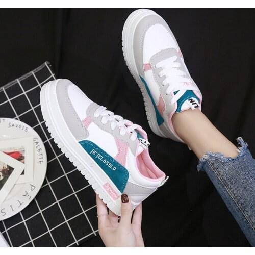 Fashion Shoes Womens Vulcanize Shoes Spring New Casual Classic Solid Color Leather Shoes Women Casual White Shoes Sneakers