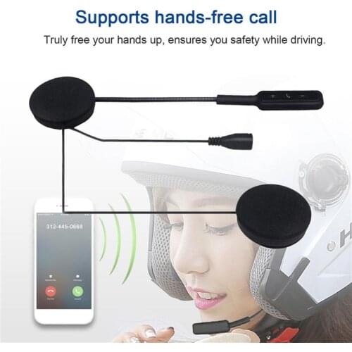 HOT SALES!!! MH01 Bluetooth 5.0 Rechargeable Hands-free Motorcycle Headset Helmet Headphone