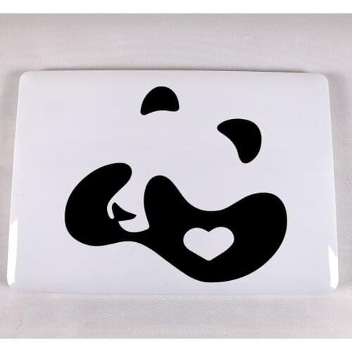 Cute Panda laptop sticker Vinyl Decal Partial Sticker for macbook decal laptop skin decoration
