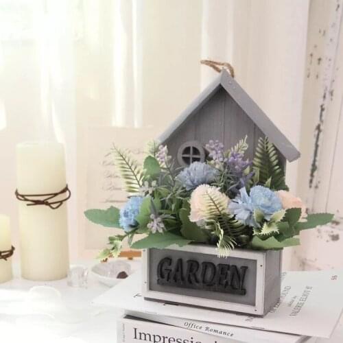 Mini House Garden Set Artificial Flower Carnation Wholesale Plant Home Decoration Bouquet Material Wedding Party