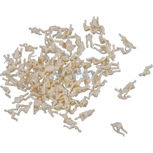 Model Train Unpainted Seated People Passangers Figures 1:100 Scale 100pcs
