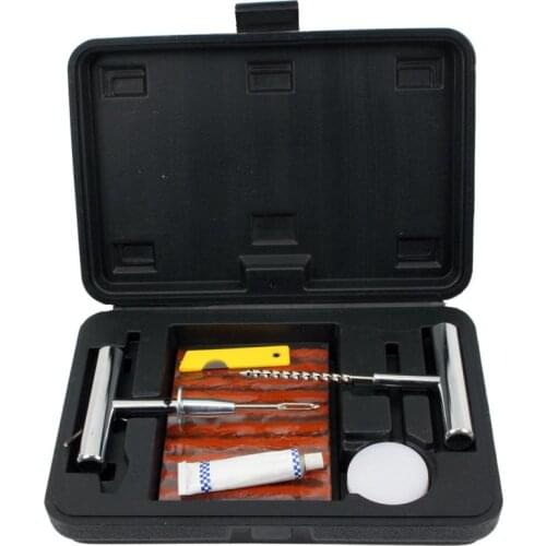 Emergency Heavy Duty Tubeless Tire Puncture Professional Repair Kit Plug Set Tyre Repair Kit For Car Van Motorcycle Bike HWC