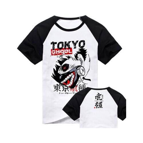 New Tokyo Ghoul T-Shirt Anime Ken Kaneki Cotton Fashion Men Women Clothes Short Sleeve Tshirt Tops