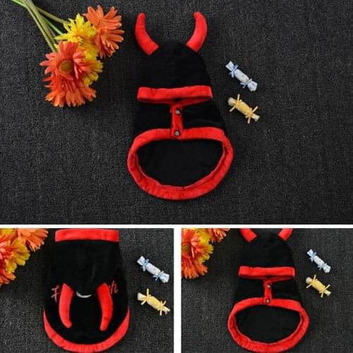 Pet Dog Clothes Halloween Funny Cloak Costume Puppy Cute Ear Decor Clothes Одежда Для Собак Kawaii Soft And Comfortable