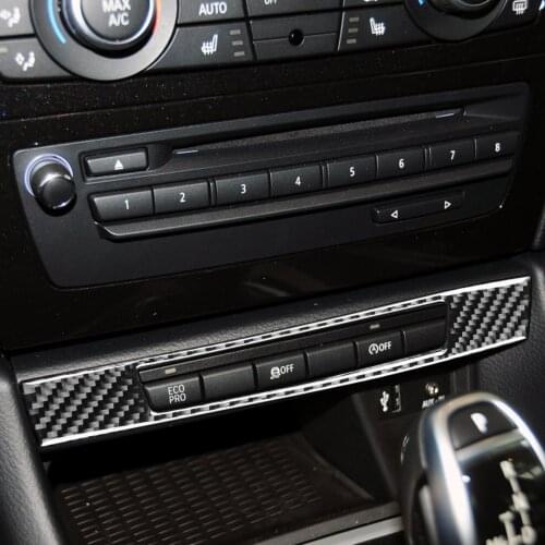 It Is Suitable For BMW Center Control Button Decorative Frame BMW E84 Old X1 (11-15) The Carbon Fiber
