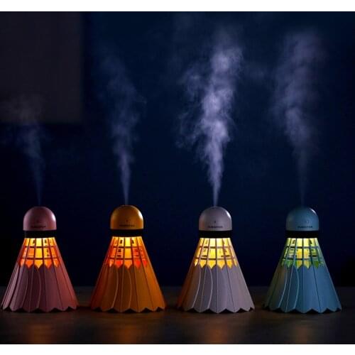 Portable LED Badminton Humidifier USB Mist Maker For Room Car