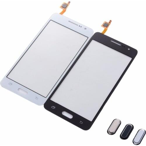 For Samsung Galaxy Grand Prime G530F G530H G531F G531H Touch Screen Digitizer Front Glass Panel+Home Button Return Key Keypad