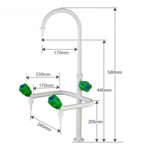 School Laboratory Faucet Three Ports Single Handle 360 Rotation Faucet Mixer Tap Single Cold Single Handle Crane Torneira