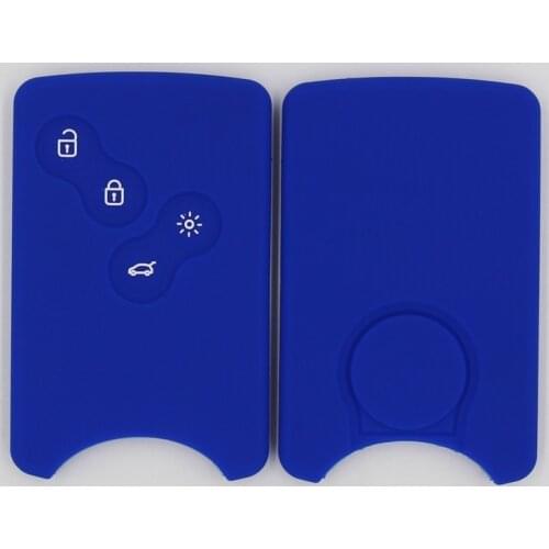 Silicone Car Key Cover Case for Renault 4 Buttons Kangoo DACIA Scenic Megane Sandero Captur Twingo Modus Remote Key Cover