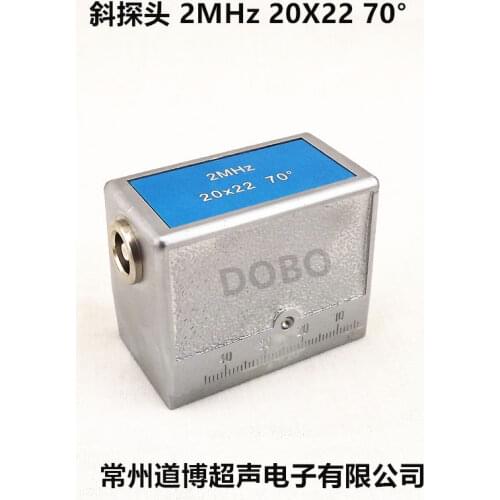 European Standard Ultrasonic Oblique Probe 2MHz20 X 22 70 Degree Nondestructive Testing UT Flaw Detector
