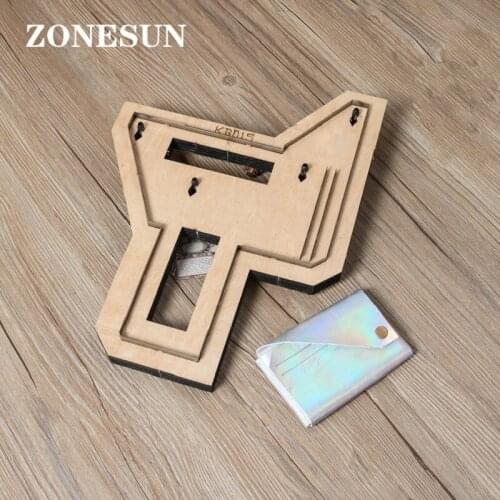 ZONESUN Credit Card holder coin purse Customized leather cutting die handicraft tool punch cutter mold DIY paper wallet cut die