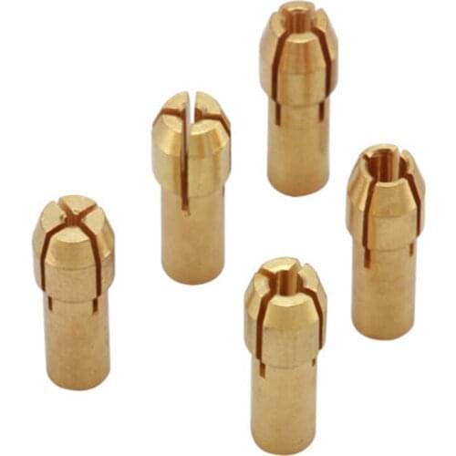 0.5-3mm Drill Chuck Set 7pcs Drill Chuck Set Copper Hard For ABS Board Aluminium Sheet Paperboard Drilling 1pc Hot