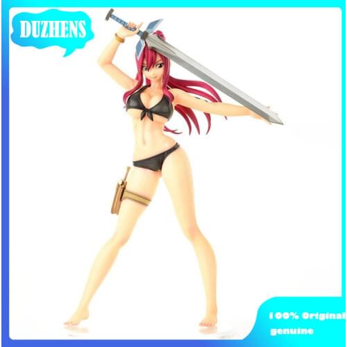 100% Original genuine FAIRY TAIL Erza Scarlet swimsuit Gravure_Style Action Figure Anime Figure Model Toys Figure Doll Gift