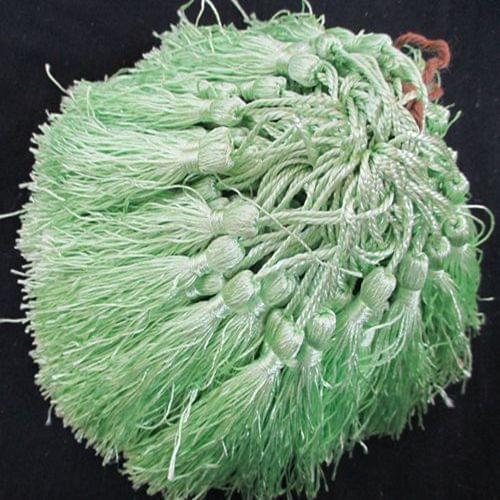 100pcs wholesale Peak green polyester Charm tassel for home decore curtain fitting bookmark curtains 020001010