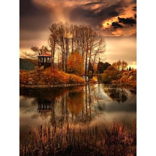 New Products 5D DIY Diamond Painting Full Square/Round Diamond "Water Tree" 3D Embroidery Cross Stitch Gift Home Decoration