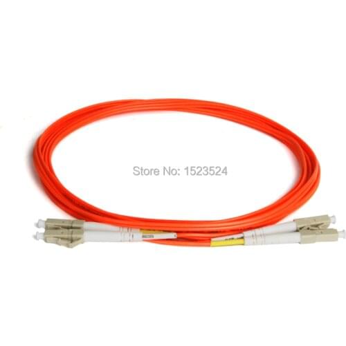 Free Shipping 10pcs/lot 3.0mm 3 Meters Fiber Optical Patch Cord LC-LC 62.5/125 MM Simplex LC/UPC-LC/UPC fiber optic patch cord