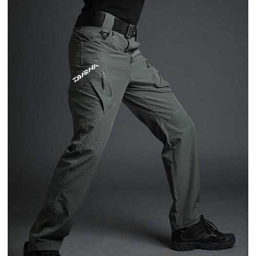 Outdoor Tactical Fishing Pants Casual Men Camping Breathable Quick-Drying Full Length Climbing Hiking Driving Sports Trousers