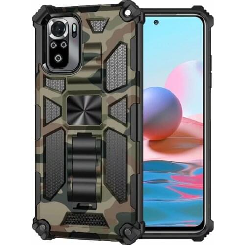 Funda Case for Xiaomi Redmi Note 10 Pro 10S Poco X3 NFC Camouflage Armor Coque Heavy Protection Coque Phone Case Cover Capa