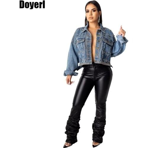 Женские синие куртки Doyerl China At AliExpress