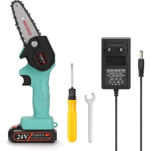 Electric Pruning Saw Rechargeable Small Electric Saws Woodworking One-handed Electric Saw Garden Logging Mini Electric Chain Saw