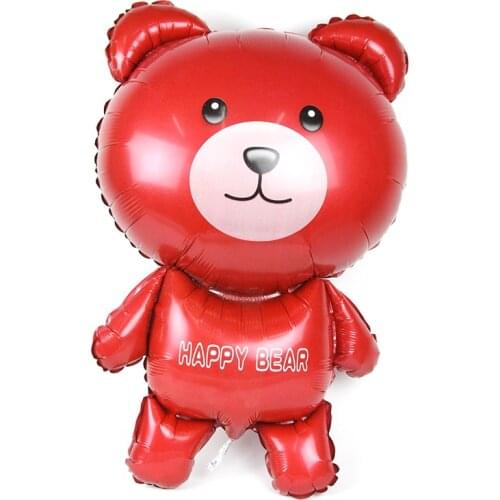 39 inch Large Standing Happy Bear Helium Foil Balloon Birthday Wedding Party Supplier Holiday Decoration Children Kids Toys