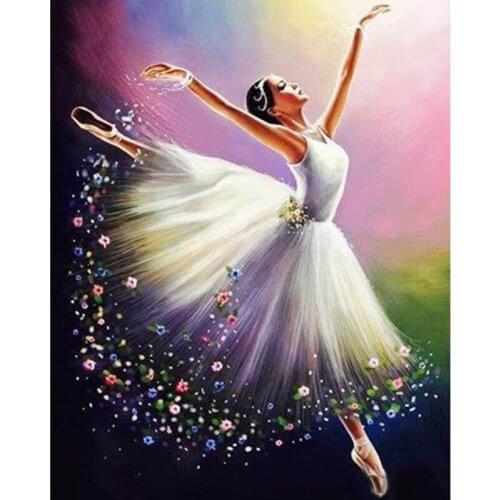 Rainbow Dancing Girl Figure DIY Painting By Numbers Wall Art Picture Acrylic Painting For Home Decoration Drop Shipping 60x75cm